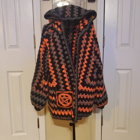 Holloween crochet cardigan